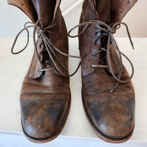 Officine Creative Lexikon Brown Leather Ankle Boots IT37/US7 Vibram Resole